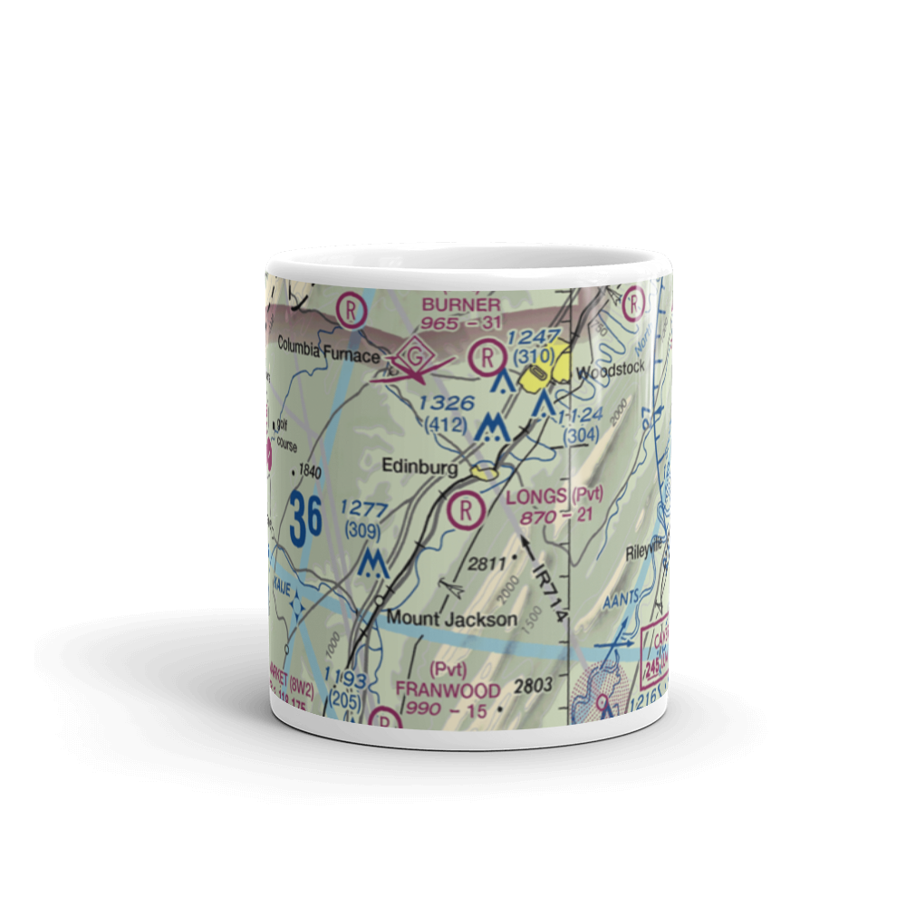 Longs Airport (VA32) VFR Sectional  Mug 
