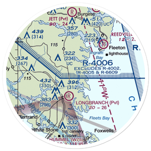 Apple Grove Airport (VA31) VFR Sectional Sticker (20 mile)