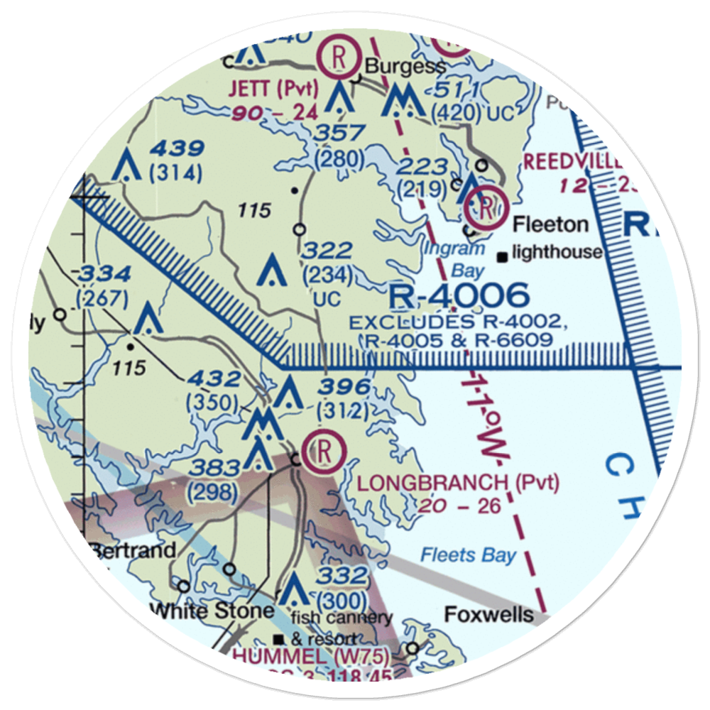 Apple Grove Airport (VA31) VFR Sectional Sticker (20 mile) 