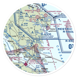 Apple Grove Airport (VA31) VFR Sectional Sticker (30 mile)