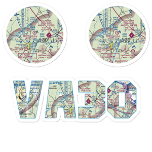 Berryvale Airport (VA30) VFR Sectional Sticker Pack