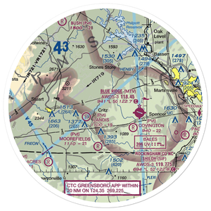 Trent Farm Airstrip (VA26) VFR Sectional Sticker (30 mile)