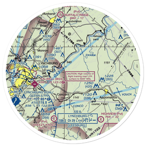 Skovhus Airport (VA24) VFR Sectional Sticker (30 mile)