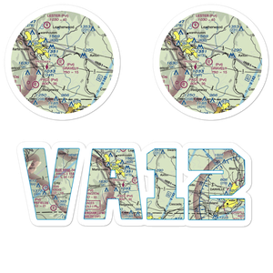 Gravely Airport (VA12) VFR Sectional Sticker Pack