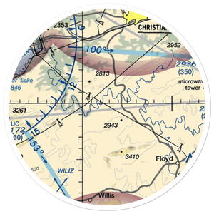 Deer Run Airport (VA06) VFR Sectional Sticker (20 mile)