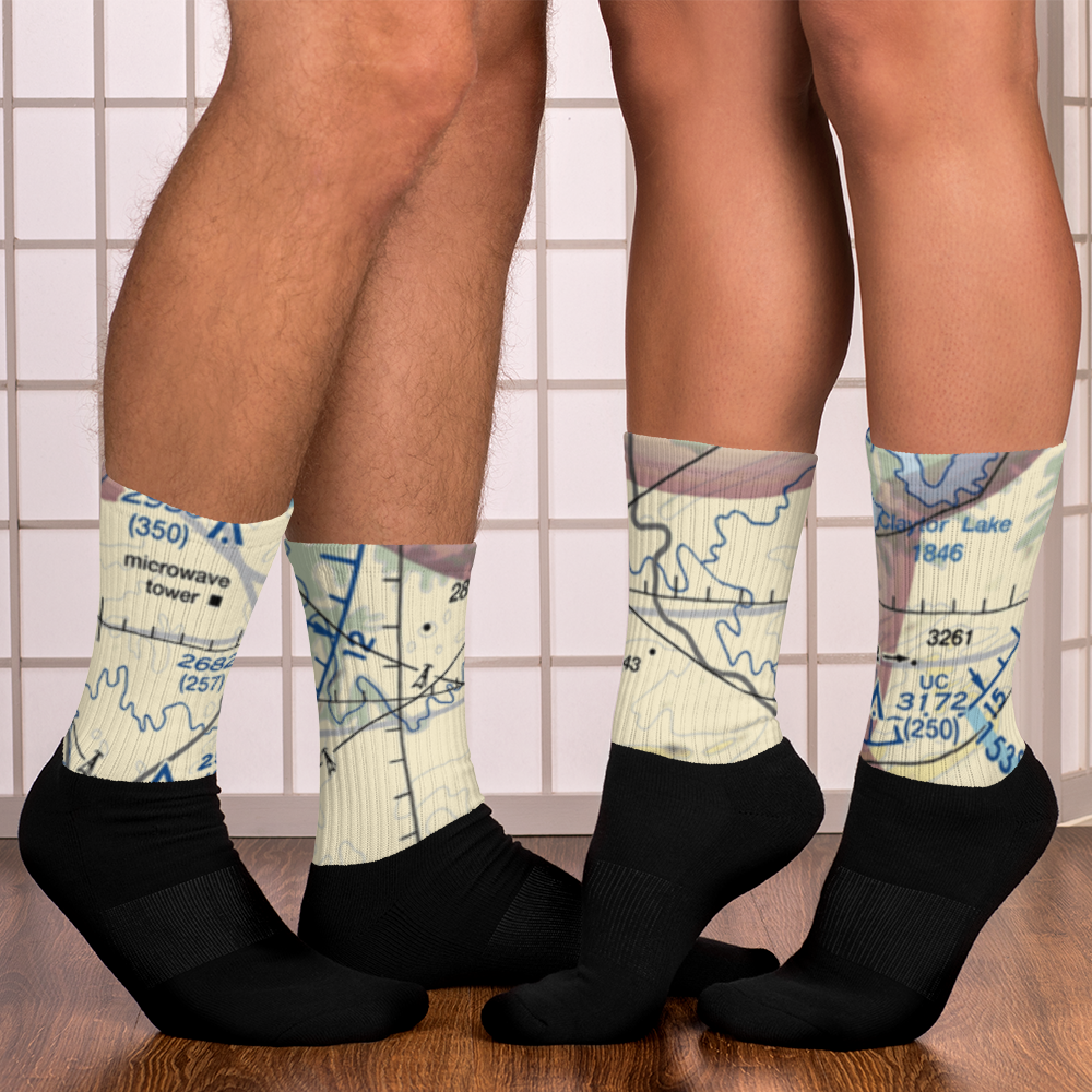 Deer Run Airport (VA06) VFR Sectional Socks 