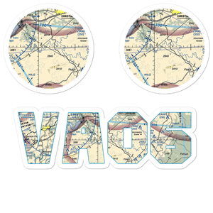 Deer Run Airport (VA06) VFR Sectional Sticker Pack