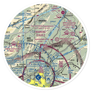 Barrows Airport (VA04) VFR Sectional Sticker (30 mile)