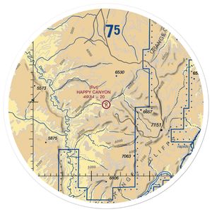 Happy Canyon Airport (UT97) VFR Sectional Sticker (30 mile)