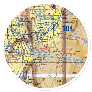 CAVOK Ranch Airport (UT90) VFR Sectional Sticker (30 mile)