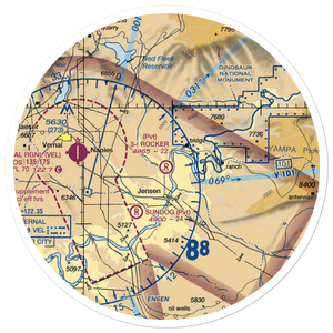 3-I Rocker Ranch Airport (UT79) VFR Sectional Sticker (30 mile)
