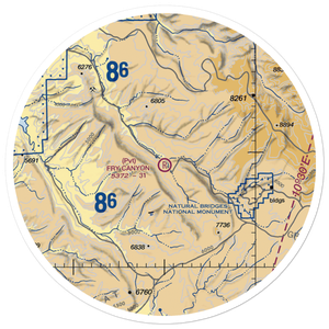 Fry Canyon Field (UT74) VFR Sectional Sticker (30 mile)