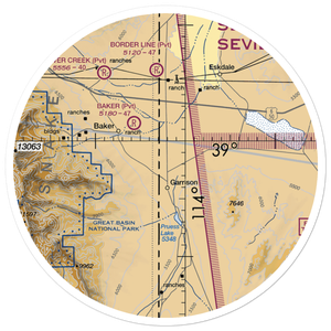 Garrison Airport (UT70) VFR Sectional Sticker (30 mile)