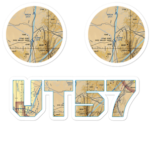 Sulphurdale Airport (UT57) VFR Sectional Sticker Pack