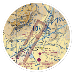 Crystal Springs Ranch Airport (UT54) VFR Sectional Sticker (30 mile)