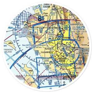 Lbl Farms Airport (UT48) VFR Sectional Sticker (30 mile)