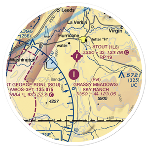 Grassy Meadows/Sky Ranch Landowners Assn Airport (UT47) VFR Sectional Sticker (20 mile)
