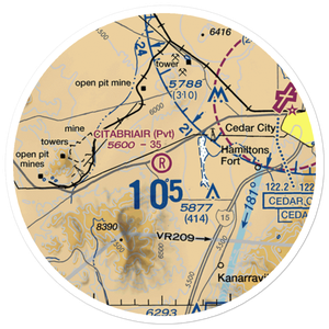 Citabriair Airport (UT43) VFR Sectional Sticker (20 mile)