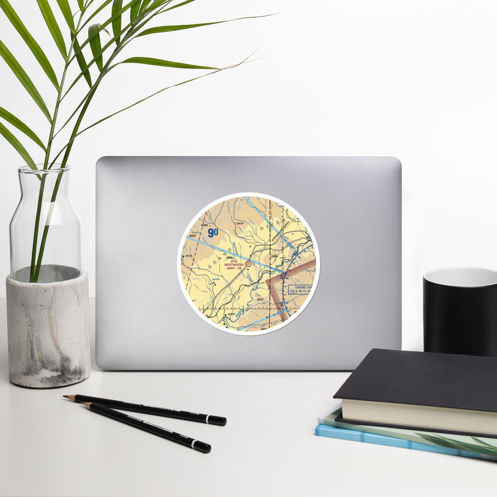 Westwater Airport (UT42) VFR Sectional Sticker (30 mile) 