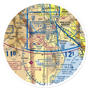 Glenmar Ranch Airport (UT41) VFR Sectional Sticker (30 mile)