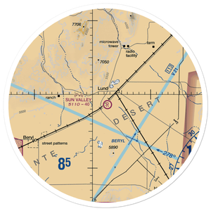 Sun Valley Estates Airport (UT28) VFR Sectional Sticker (30 mile)