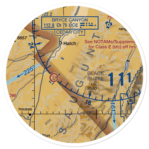 Bryce Woodland Estates Landing Strip (UT26) VFR Sectional Sticker (20 mile)