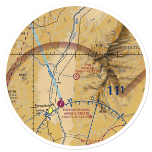 Pfeiler Ranch Airport (UT17) VFR Sectional Sticker (30 mile)