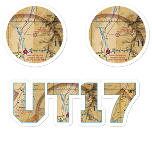 Pfeiler Ranch Airport (UT17) VFR Sectional Sticker Pack