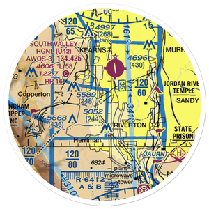 Number 18 Airport (UT13) VFR Sectional Sticker (20 mile)