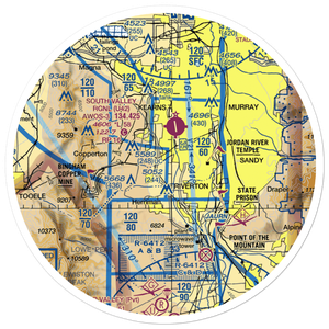 Number 18 Airport (UT13) VFR Sectional Sticker (30 mile)