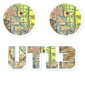 Number 18 Airport (UT13) VFR Sectional Sticker Pack