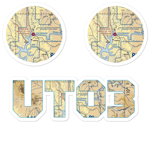 Hite Airport (UT03) VFR Sectional Sticker Pack