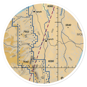 Sandy Ranch Airport (UT02) VFR Sectional Sticker (20 mile)