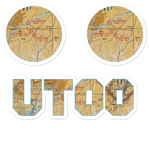 Swains Creek Airport (UT00) VFR Sectional Sticker Pack