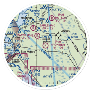 Kathrinstadt Airport (2FA7) VFR Sectional Sticker (20 mile)