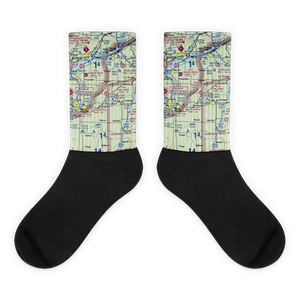 Plain Crazy Airport (4IS1) VFR Sectional Socks