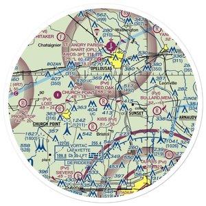 Ron Airport (5LA9) VFR Sectional Sticker (30 mile)