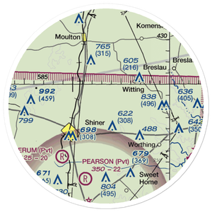 Tres Perros Flying Field (US-1230) VFR Sectional Sticker (20 mile)