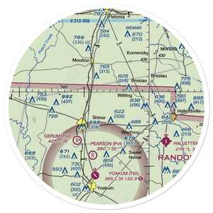 Tres Perros Flying Field (US-1230) VFR Sectional Sticker (30 mile)