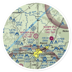 Holder Field (4TN6) VFR Sectional Sticker (20 mile)