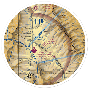 40 Acre Airstrip (ID52) VFR Sectional Sticker (30 mile)