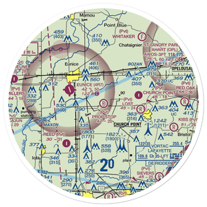 Prop Stop Airport (LA03) VFR Sectional Sticker (30 mile)