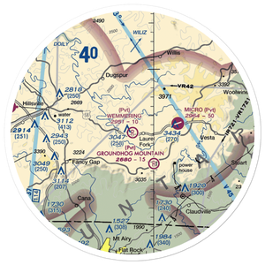 Wemmering Airport (57VA) VFR Sectional Sticker (30 mile)
