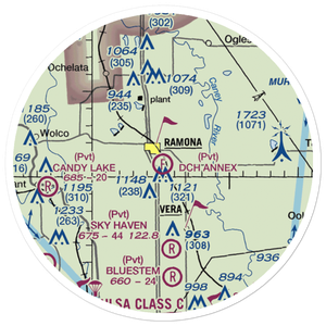 DCH Annex Ultralight Flightpark (5OK6) VFR Sectional Sticker (20 mile)