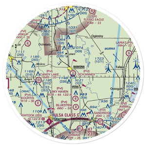 DCH Annex Ultralight Flightpark (5OK6) VFR Sectional Sticker (30 mile)