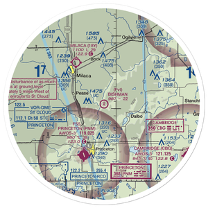 Bishman Private Airport (90MN) VFR Sectional Sticker (30 mile)