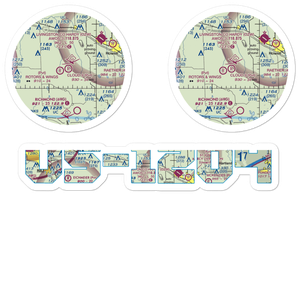 Cloud 9 Airport (MI26) VFR Sectional Sticker Pack