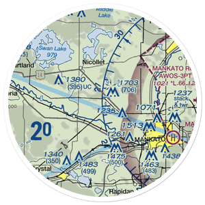 Michels Farms Airport (MN46) VFR Sectional Sticker (20 mile)