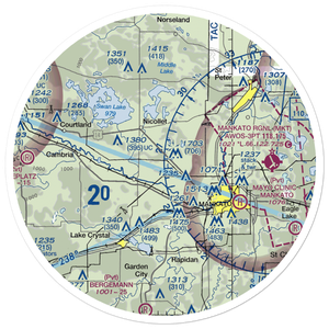 Michels Farms Airport (MN46) VFR Sectional Sticker (30 mile)