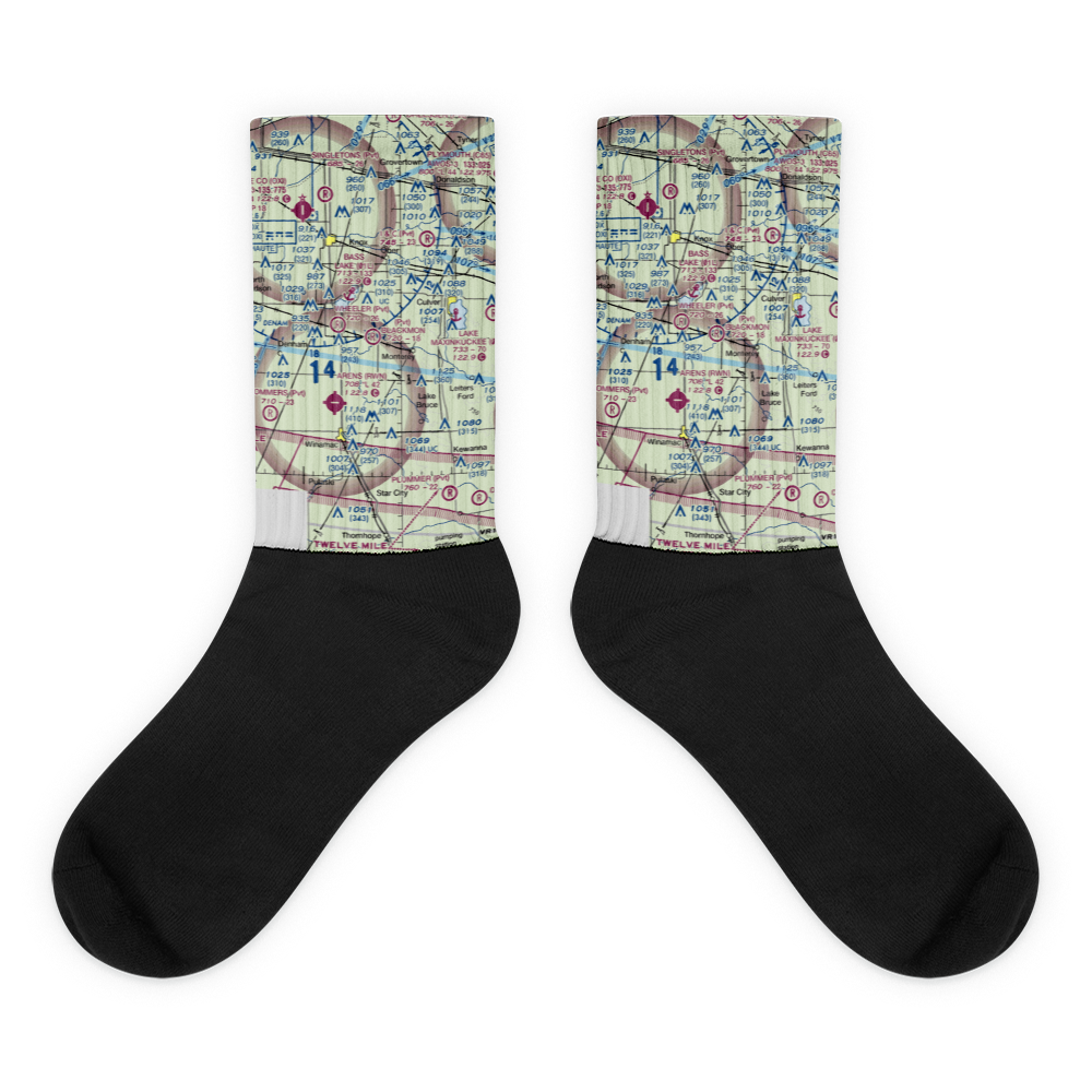 Blackmon Field (IN69) VFR Sectional Socks 